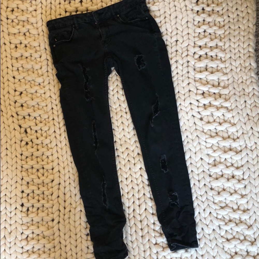 Vigoss Distressed Black Denim